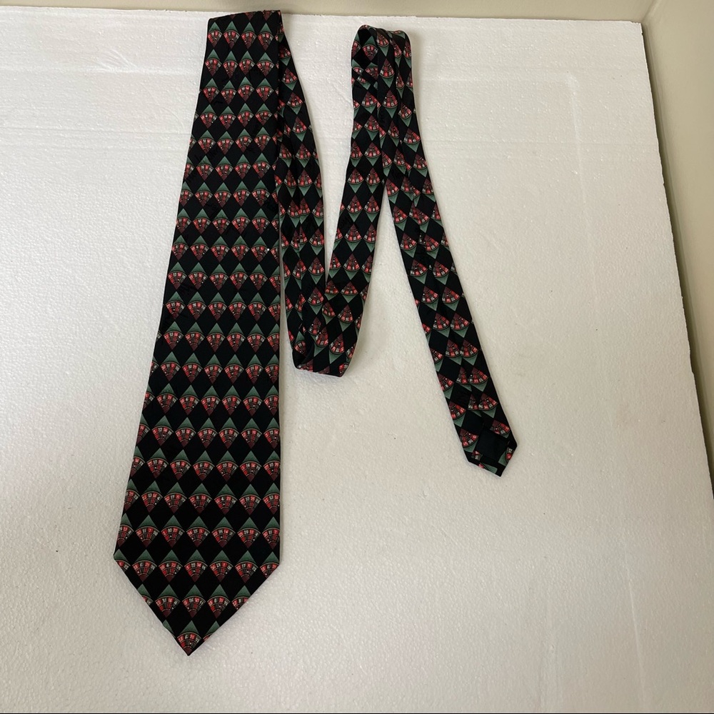 Vintage 1995 Nicole Miller Casino RouletteTable Silk Necktie